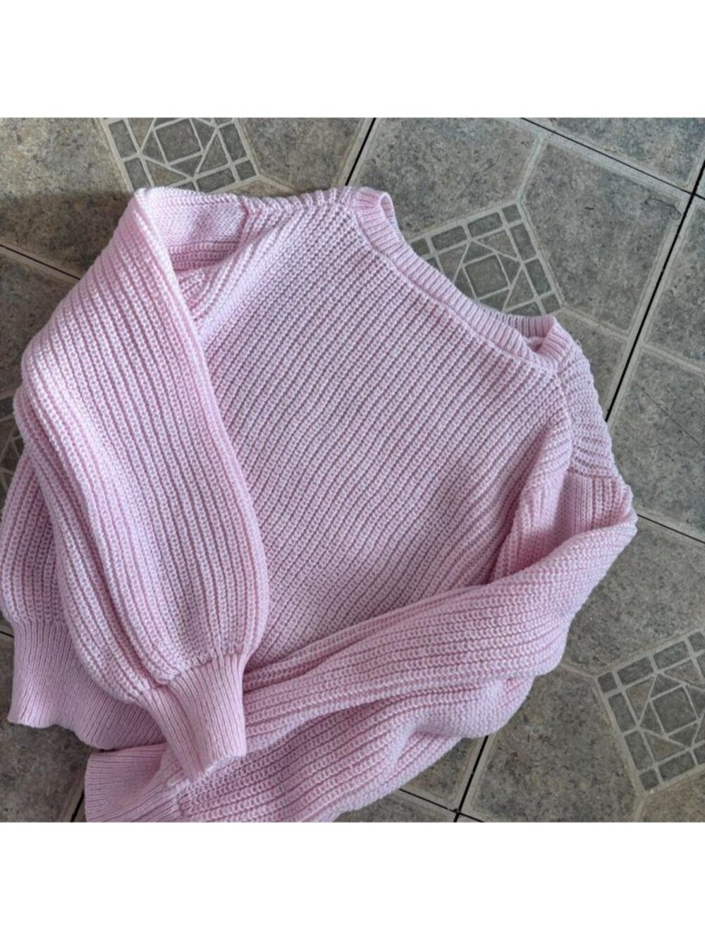 Pink ribbed knit sweater #knitwear #cozy